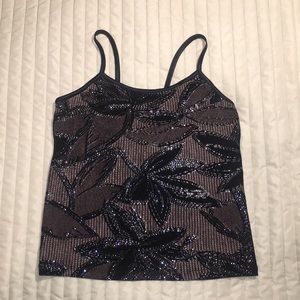 Black Shiny Top Size 4 w/Breast Pockets For Volume